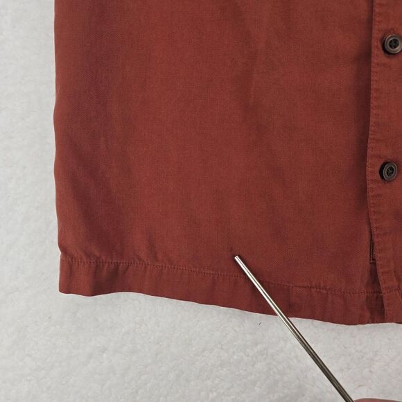 Tommy Bahama Classic 100% Silk Mens Shirt Short Sleeve Size Large Red‎ Color - Picture 14 of 16